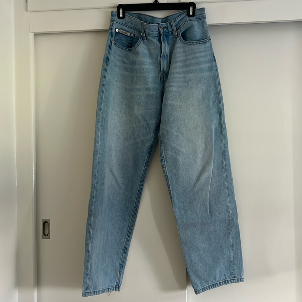 90s loose CK light wash jeans